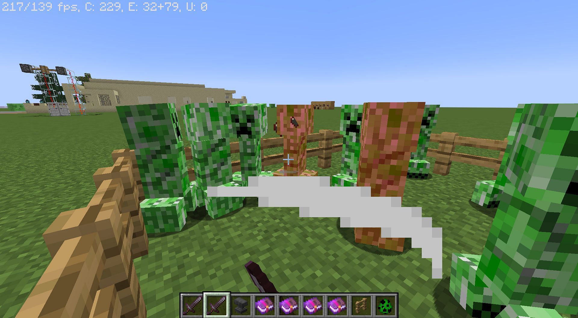 Sweeping attack (Image via Minecraft)