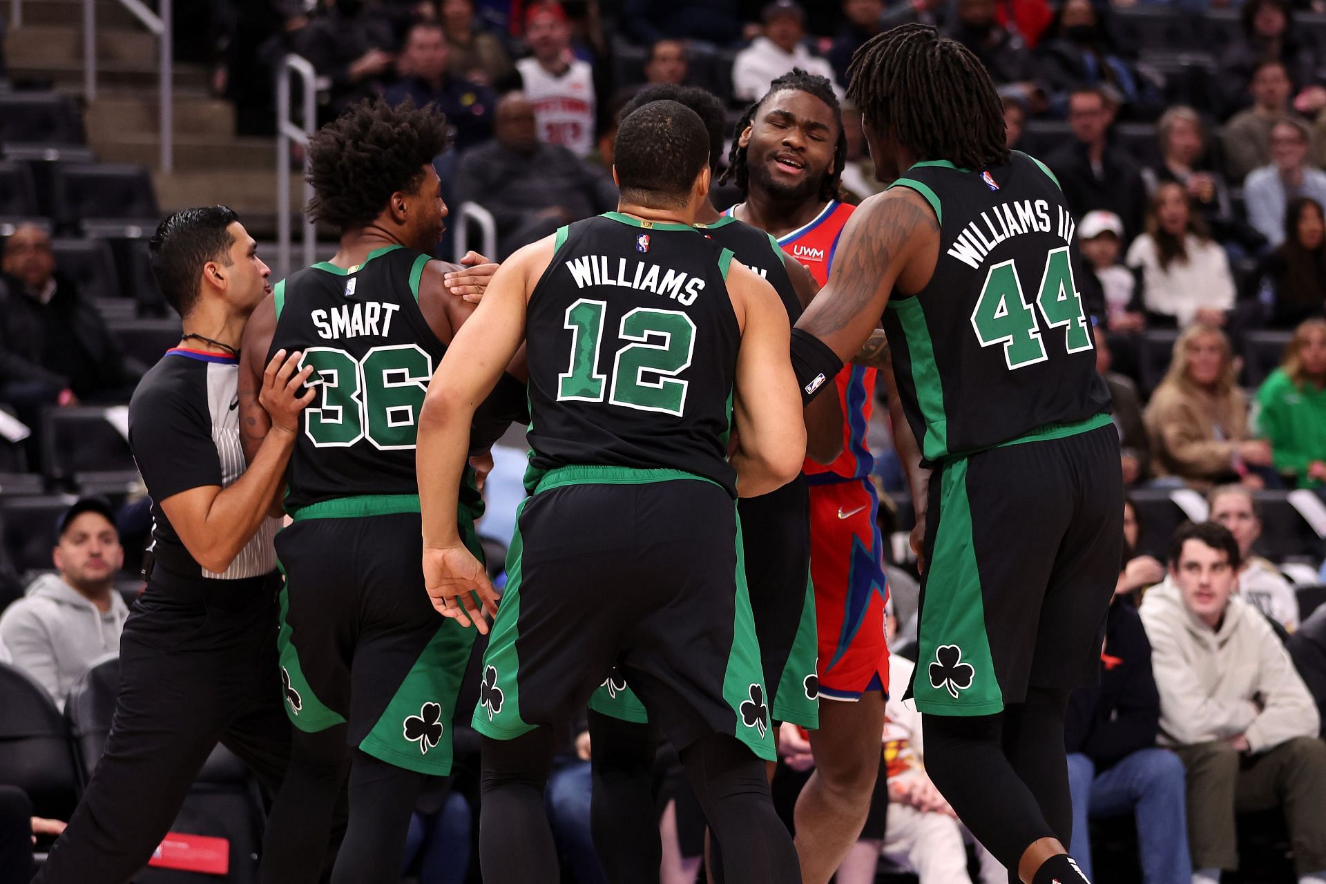 Boston Celtics against the Detroit Pistons