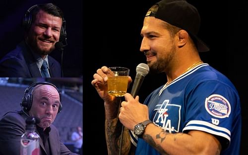 Brendan Schaub reacts to Michael Bisping's performance in Joe Rogan's absence