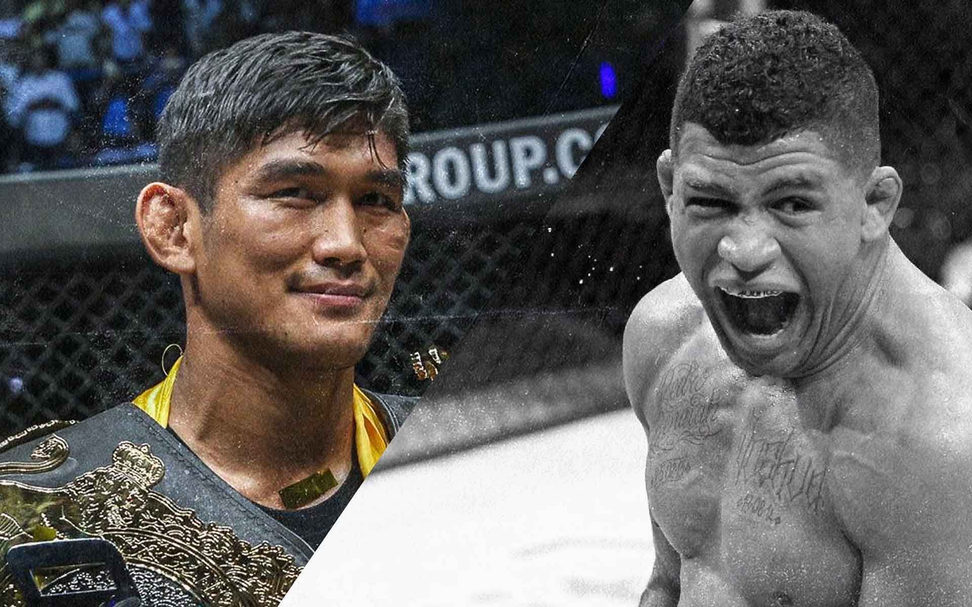 Aung La N Sang (left), Gilbert Burns (right) [Photo: ONE Championship]