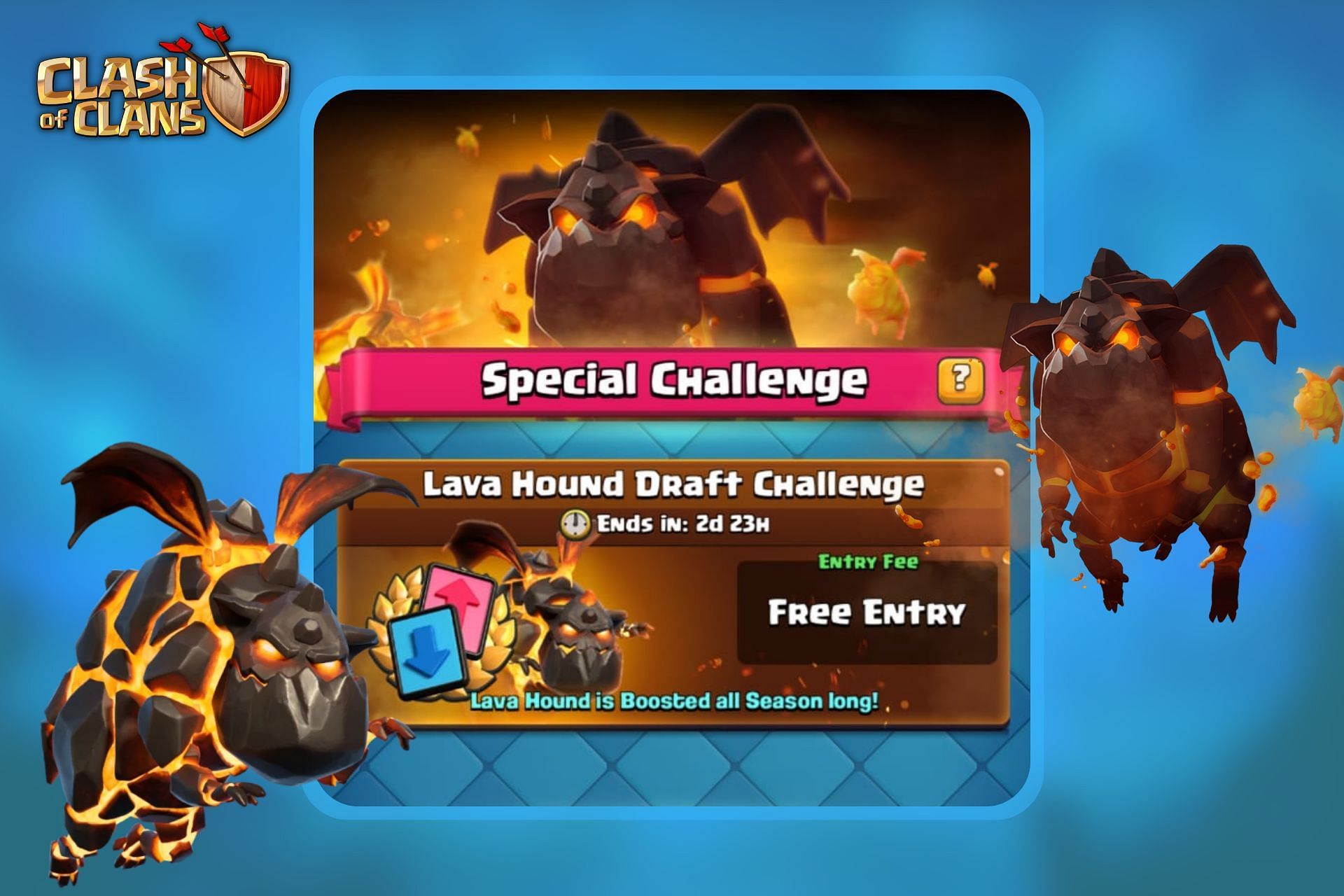 Lava Hound Draft Challenge in Clash Royale (Image via Sportskeeda)