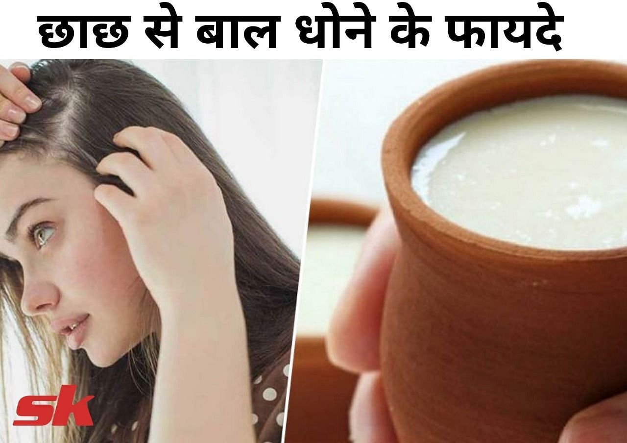 छाछ से बाल धोने के फायदे (फोटो - sportskeeda hindi)