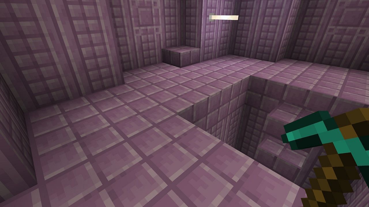 Purpur blocks are great for decoration because of their distinct purple color (Image via Minecraft)
