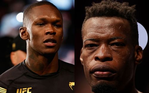 Israel Adesanya (left); Mike Mathetha (right)