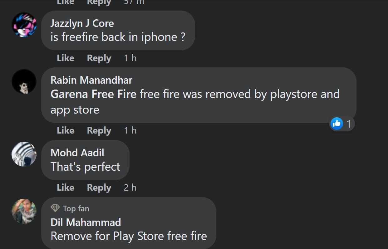 Free Fire fans worried as the game doesn't return to App Store and Play  Store even after a day