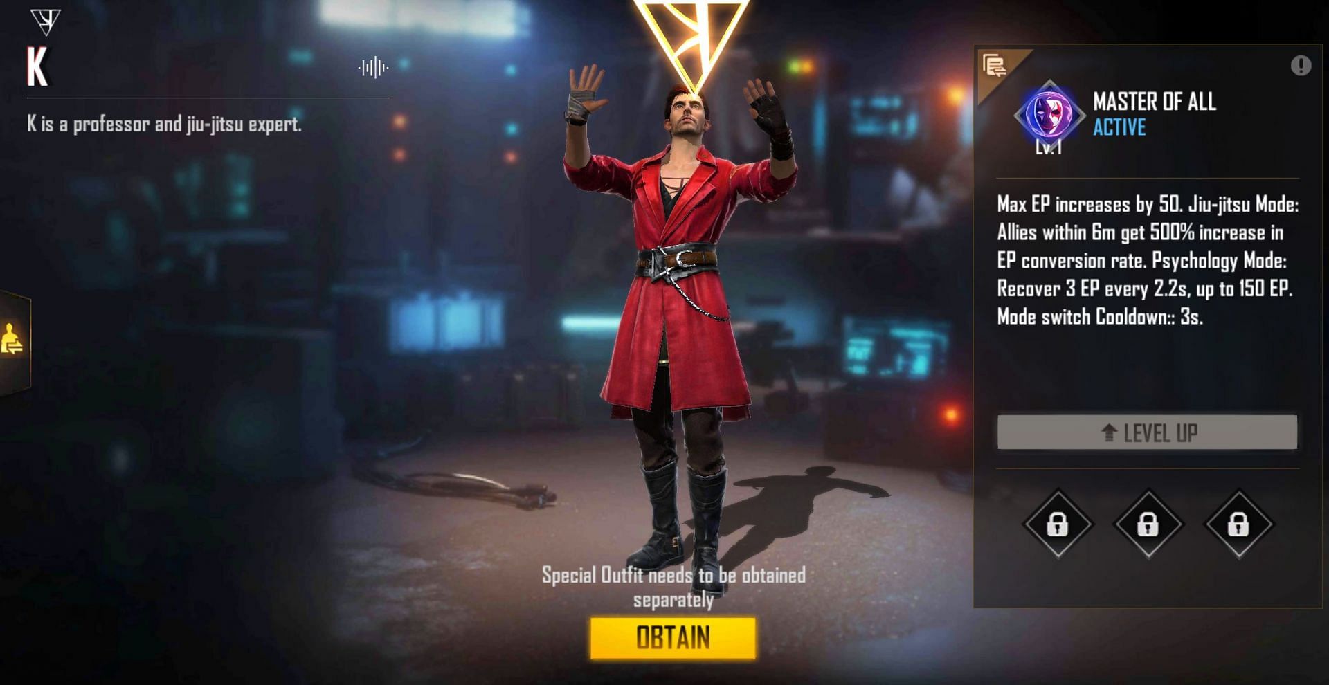 Ability of K & # 039; there are two separate modes (Image via Free Fire)