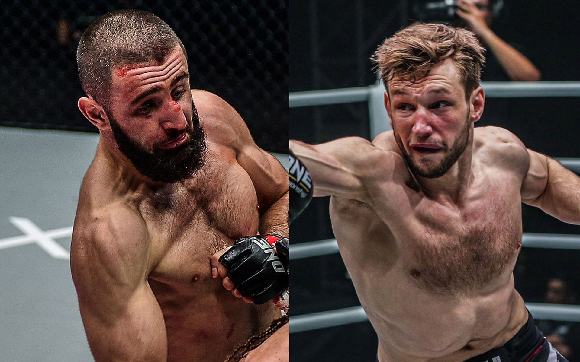 Kiamrian Abbasov (Left) will let Reinier de Ridder (Right) think that he&#039;s an easy opponent. | [Photos: ONE Championship]