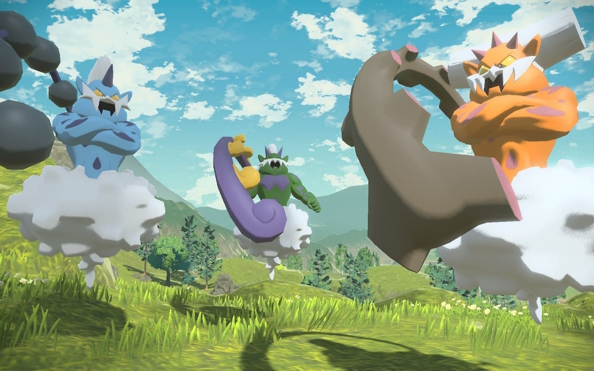 All three wind genies from Unova are in this new game, along with a new one (Image via Game Freak)