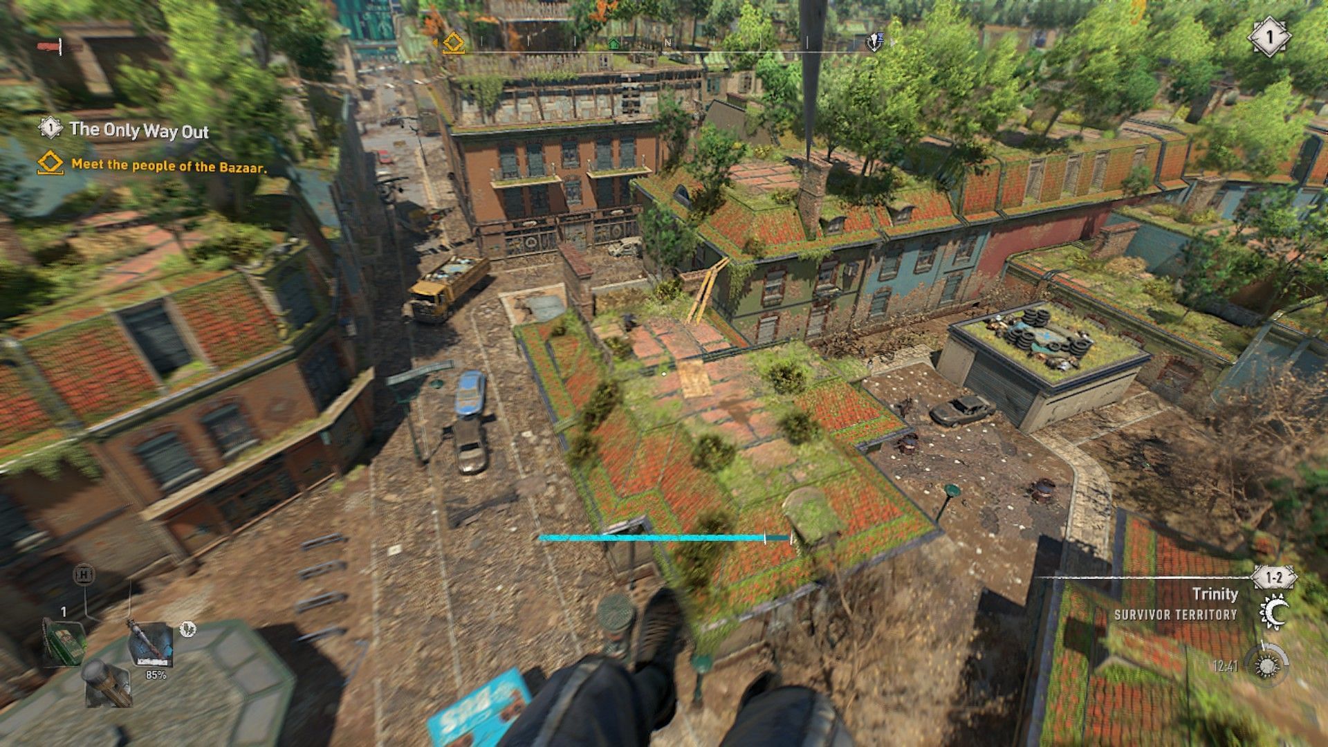 Run and jump across the concrete jungles of the City (Screenshot from Dying Light 2: Stay Human)