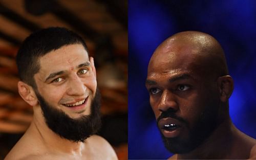 Khamzat Chimaev (left. Credit: @khamzat_chimaev on Instagram), Jon Jones (right)