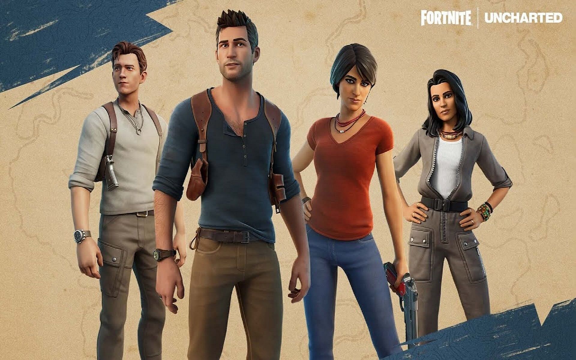 The Fortnite x Uncharted collaboration will occur on February 17 (Image via Epic Games/Fortnite)