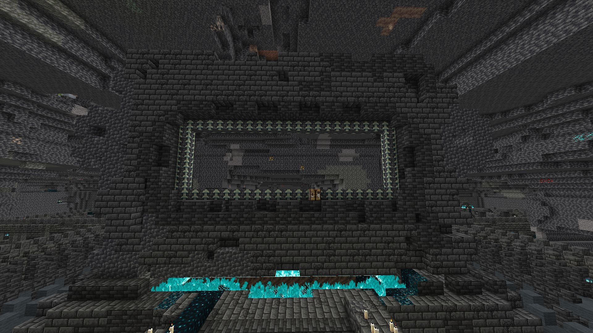 Warden shrine in the middle of Ancient City (Image via Mojang)