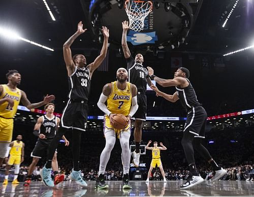 Los Angeles Lakers v Brooklyn Nets