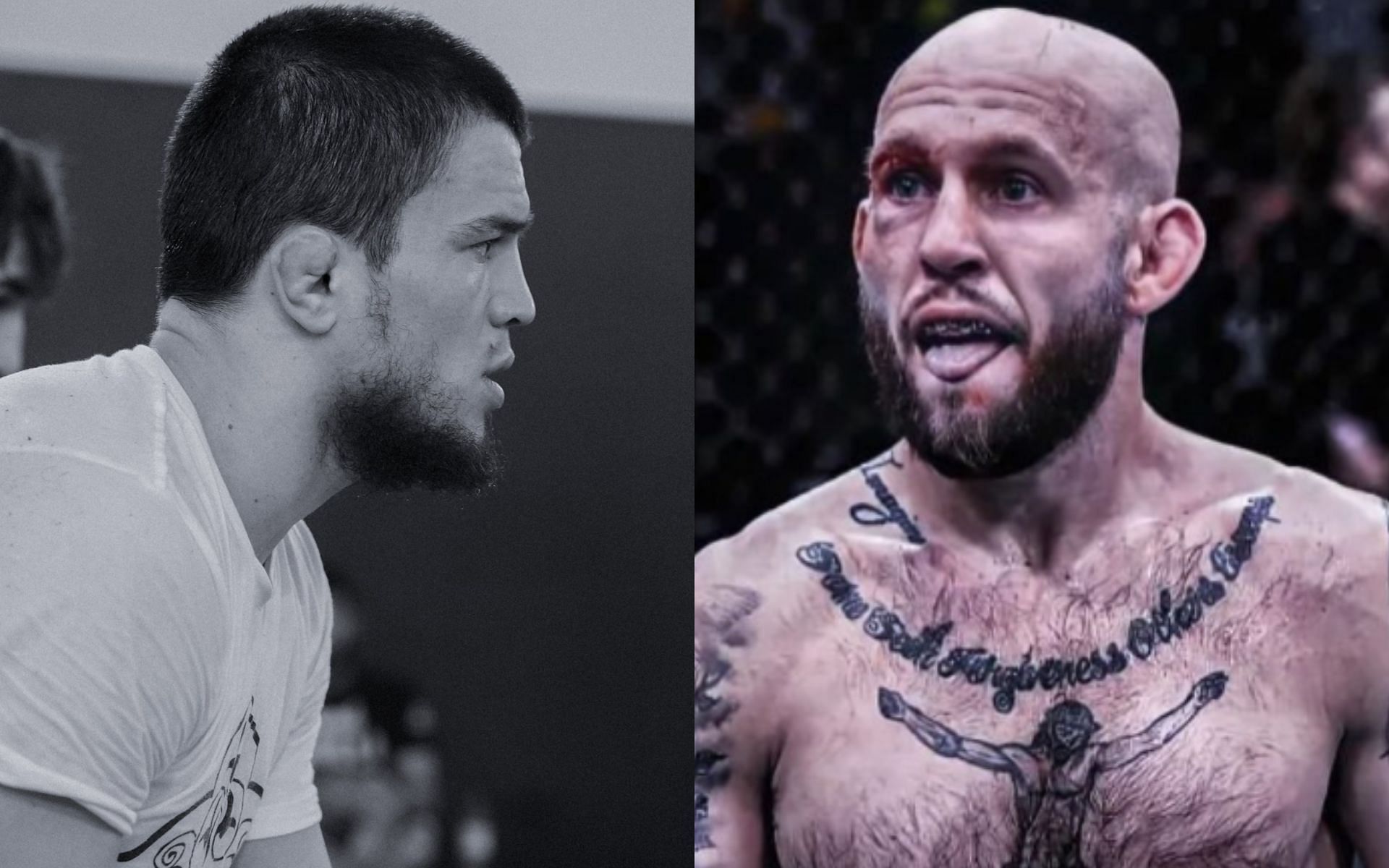 Umar Nurmagomedov (left. Credit: @UmarNmgvd on Twitter), Brian Kelleher (right. Credit: @brianboom135 on Instagram)