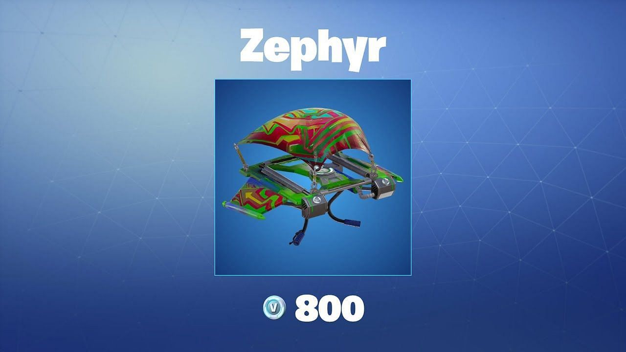 The Zephyr glider in Fortnite (Image via Epic Games)