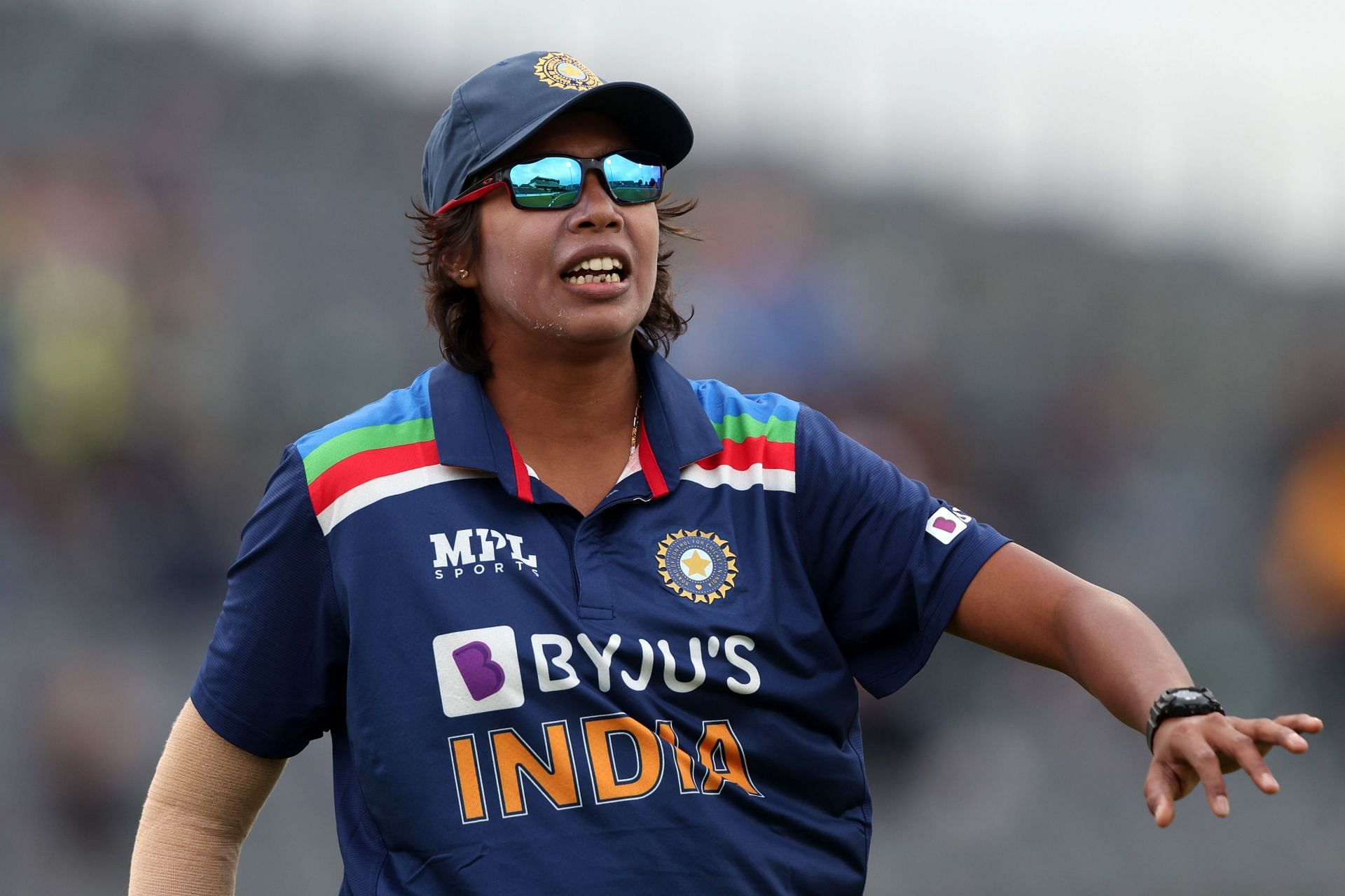 Jhulan Goswami during England v India - Women&#039;s First One Day International last year. PC: Getty Images