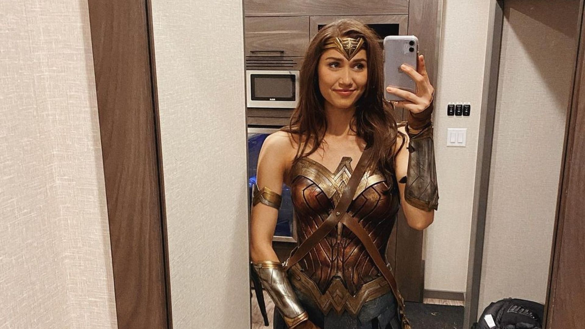 Kimberley von Ilberg played Wonder Woman&#039;s body double in Peacemaker season one finale (Image via @kimberleyvonilberg/ Instagram)