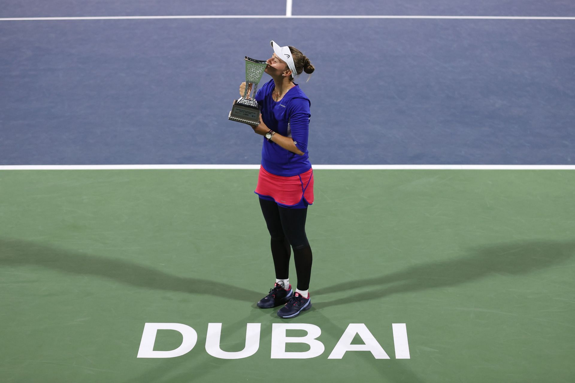 Barbora Krejcikova reached the finals of the Dubai Tennis Championships last year