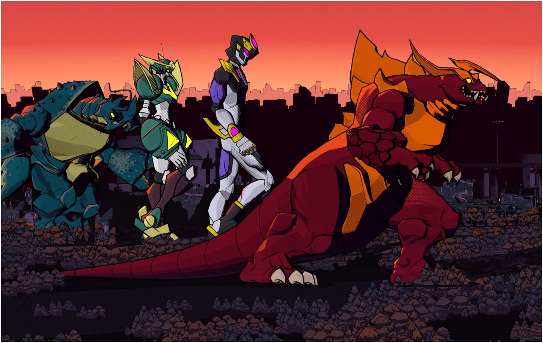 Dawn of the Monsters promises to be a unique kaiju beat &lsquo;em up (Image via 13AM Games)