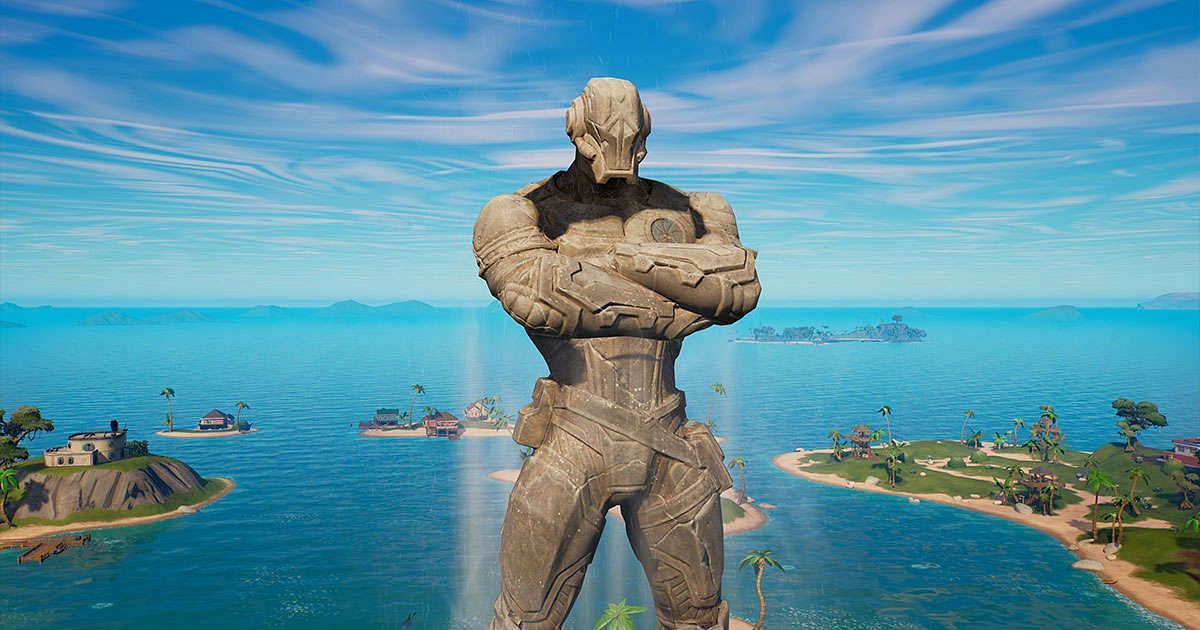 The statue was erected for Chapter 3 (Image via Epic Games)