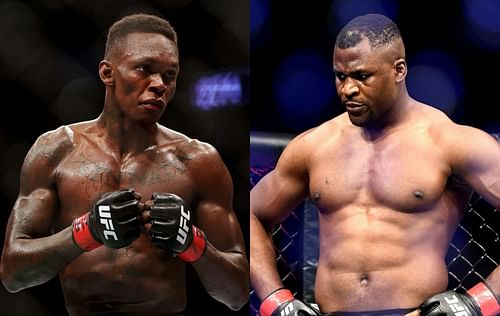 Israel Adesanya (left) & Francis Ngannou (right)