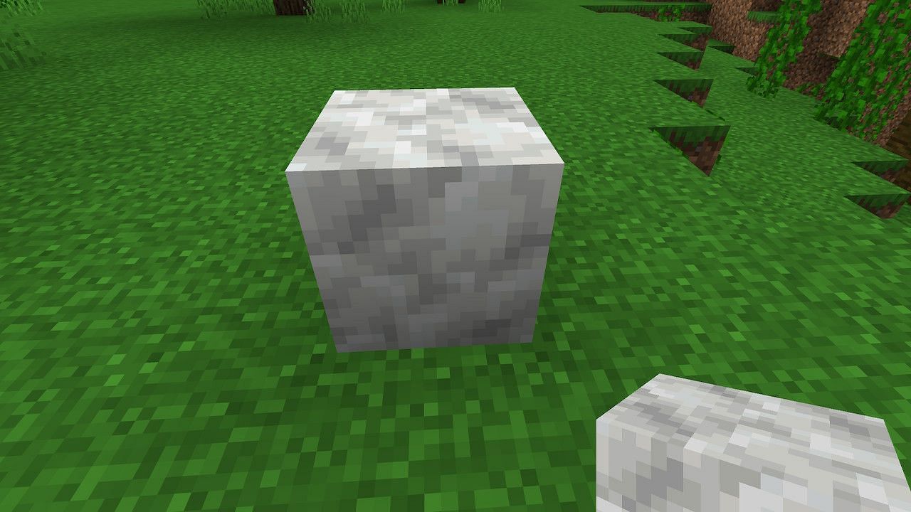 Players should ensure they use the correct tools in order to mine calcite. (Image via Minecraft).