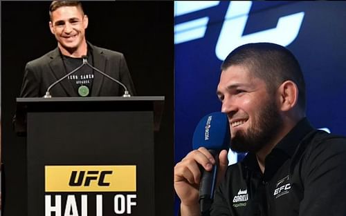 Diego Sanchez (left) and Khabib Nurmagomedov (right)