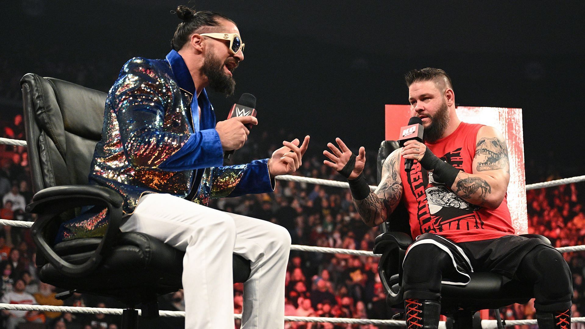 Seth Rollins on The KO Show/credit WWE.com