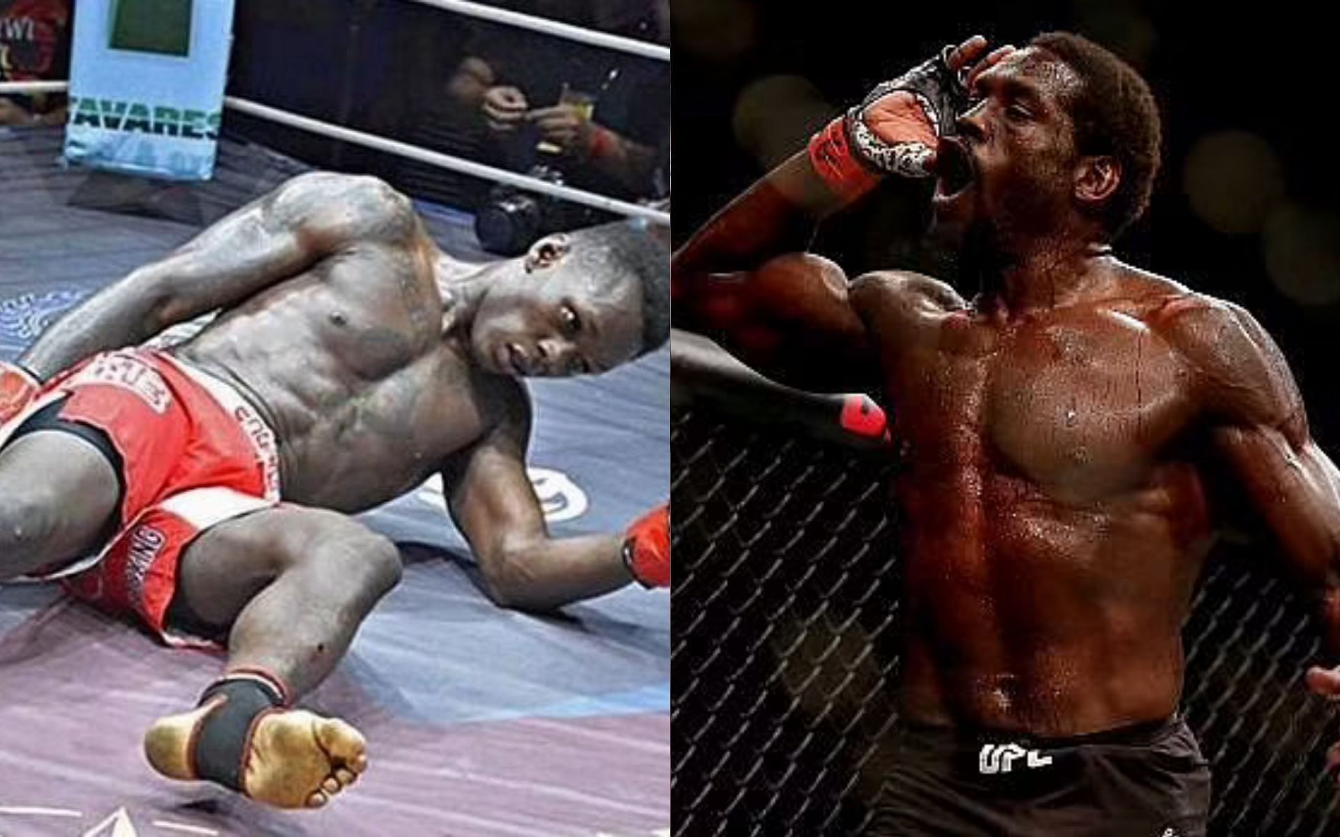 Israel Adesanya (left) and Jared Cannonier (right)