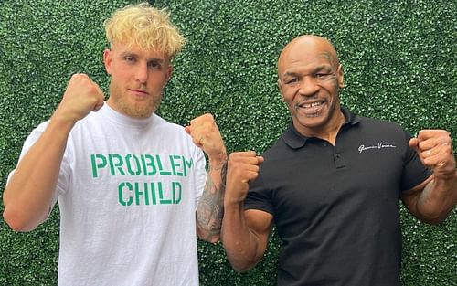 Jake Paul (left) with Mike Tyson (right) during a vacation [Image Credit: @jakepaul on Instagram]