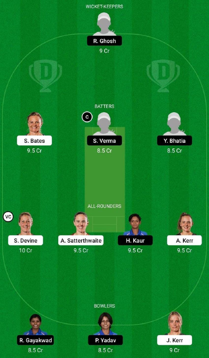 NZ-W vs IN-W Dream11 Fantasy Tip #2