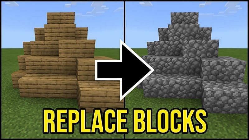 WorldEdit allows for quick replacement of blocks (Image via YouTube, VIPmanYT)