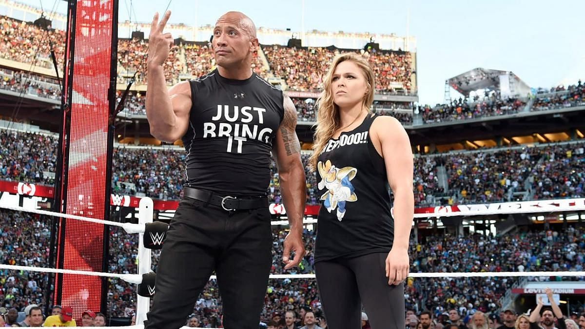 The Rock and Ronda Rousey could reportedly main event WrestleMania next year.