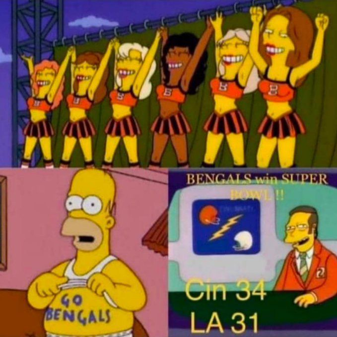 Big E on X: Well, it looks like this Simpsons episode has already figured  out who will win in tomorrow's Miami Dolphins vs Cincinnati Bengals game.  