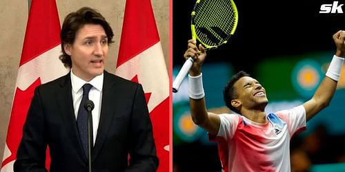 Justin Trudeau and Felix Auger-Aliassime