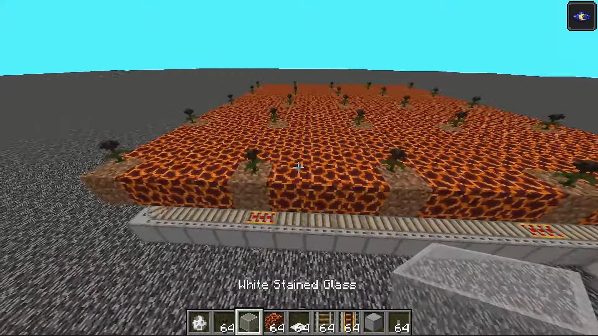 Wither roses occasionally placed to damage the mob (Image via EasyGoingMC/YouTube)