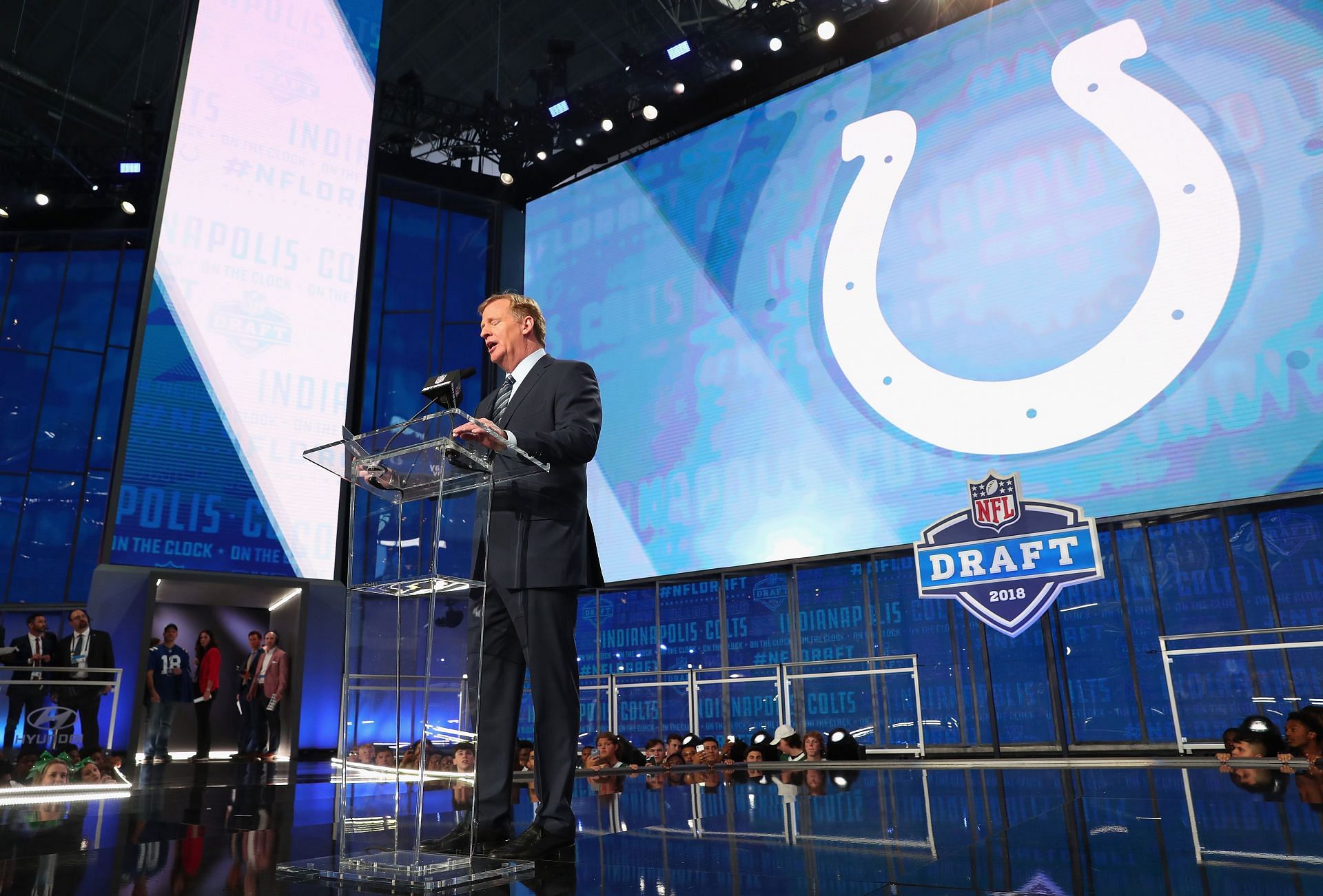 NFL commissioner Rodger Goodell at the 2018 draft (Photo: Getty)