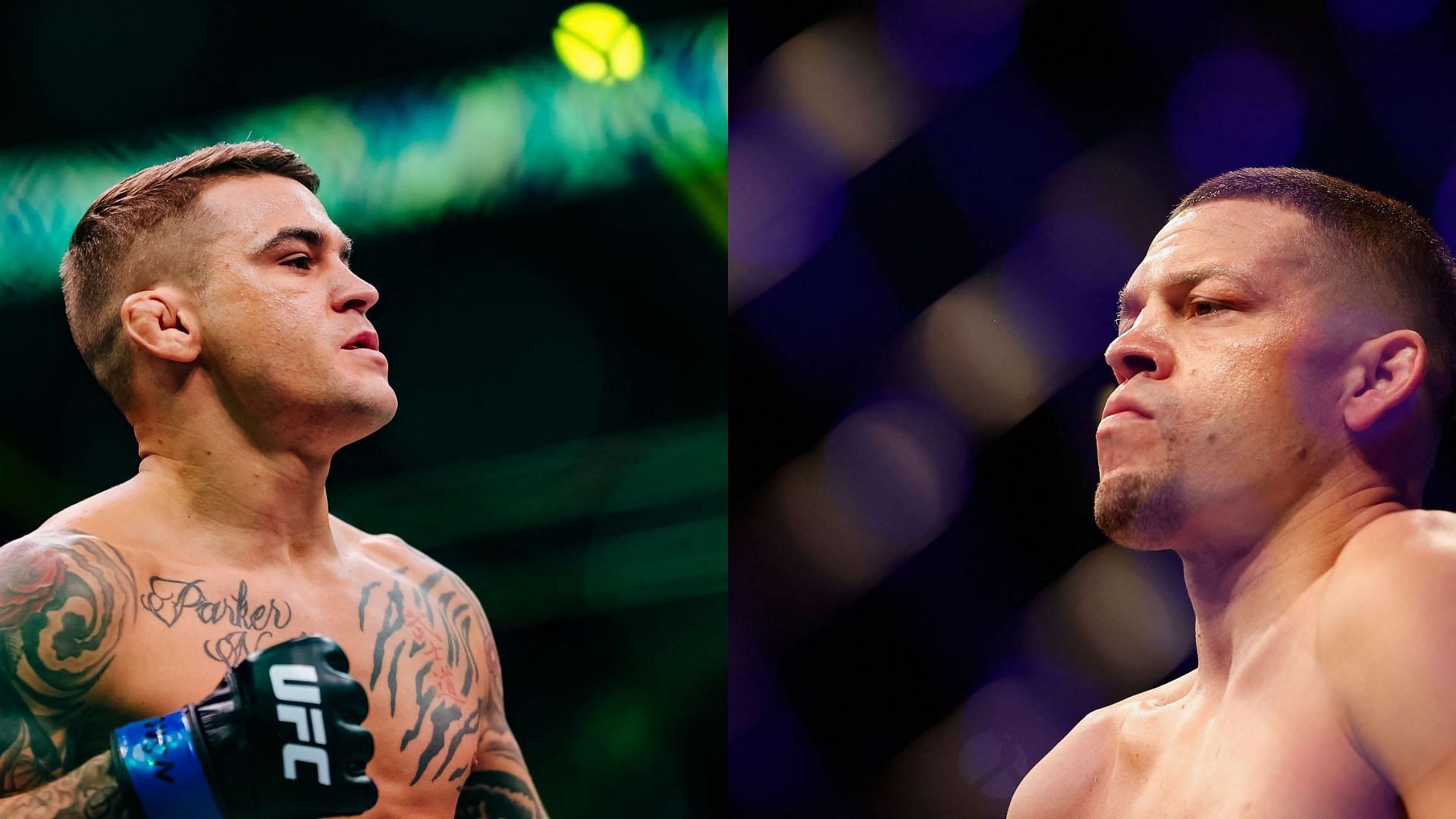 Dustin Poirier (Left) and Nate Diaz (Right) (Image courtesy of Getty)