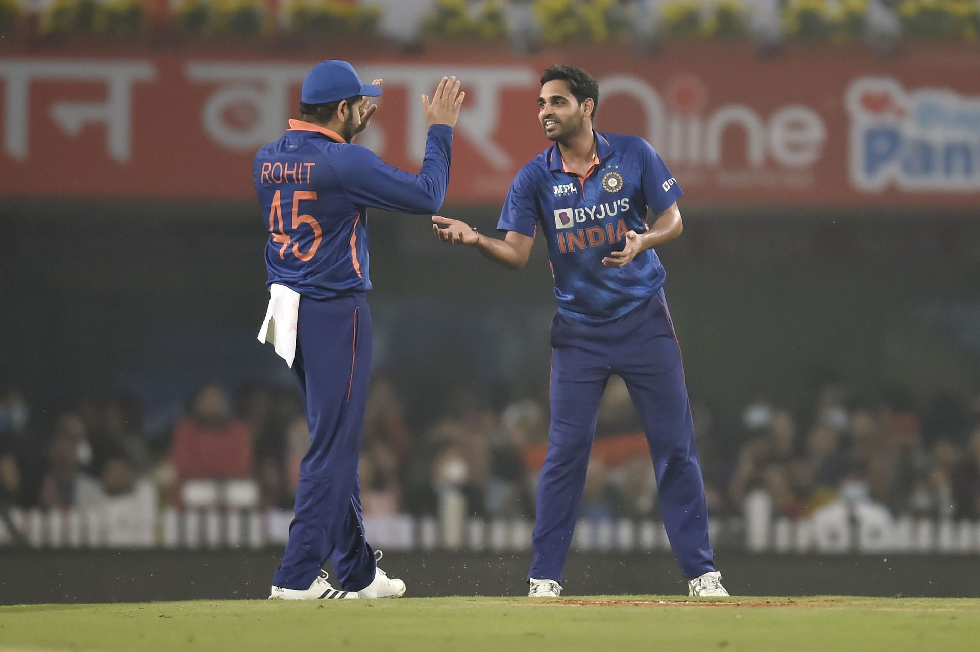 Bhuvneshwar Kumar looked in slightly better rhythm in the first T20I against the West Indies