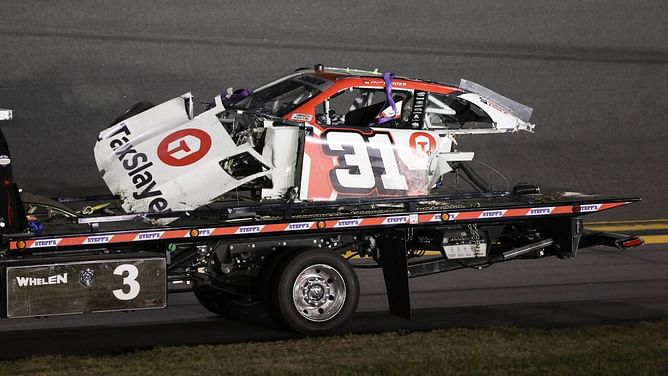 Watch: Terrifying NASCAR Daytona crash takes place in front of Michael Jordan and Bubba Wallace Jr.'s camp