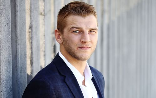 No.8 UFC lightweight contender Dan Hooker during a photoshoot