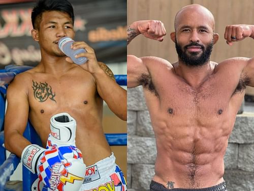 Rodtang Jitmuangnon (left) and Demetrious Johnson (right).