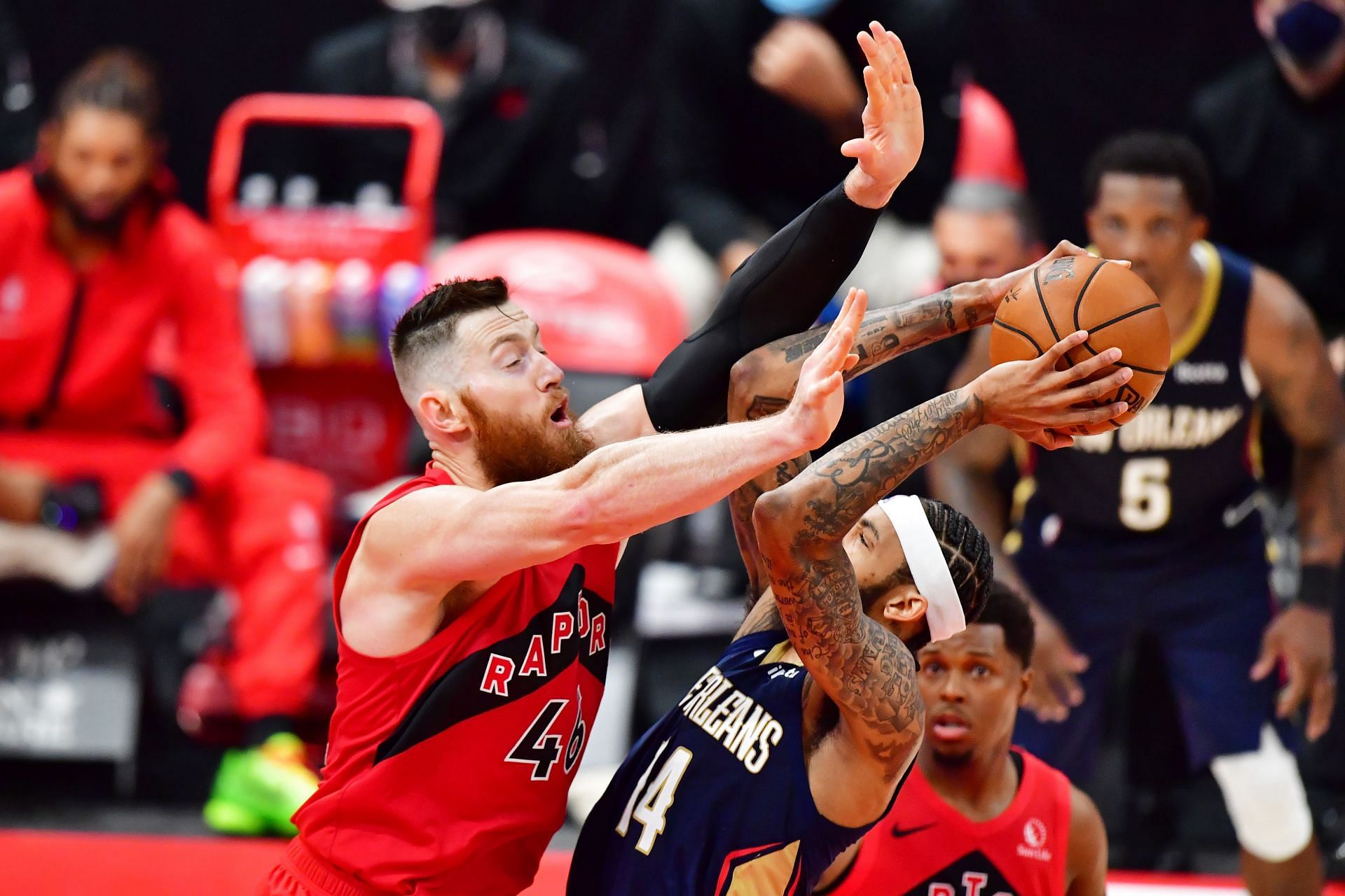 The New Orleans Pelicans will host the Toronto Raptors on February 14.
