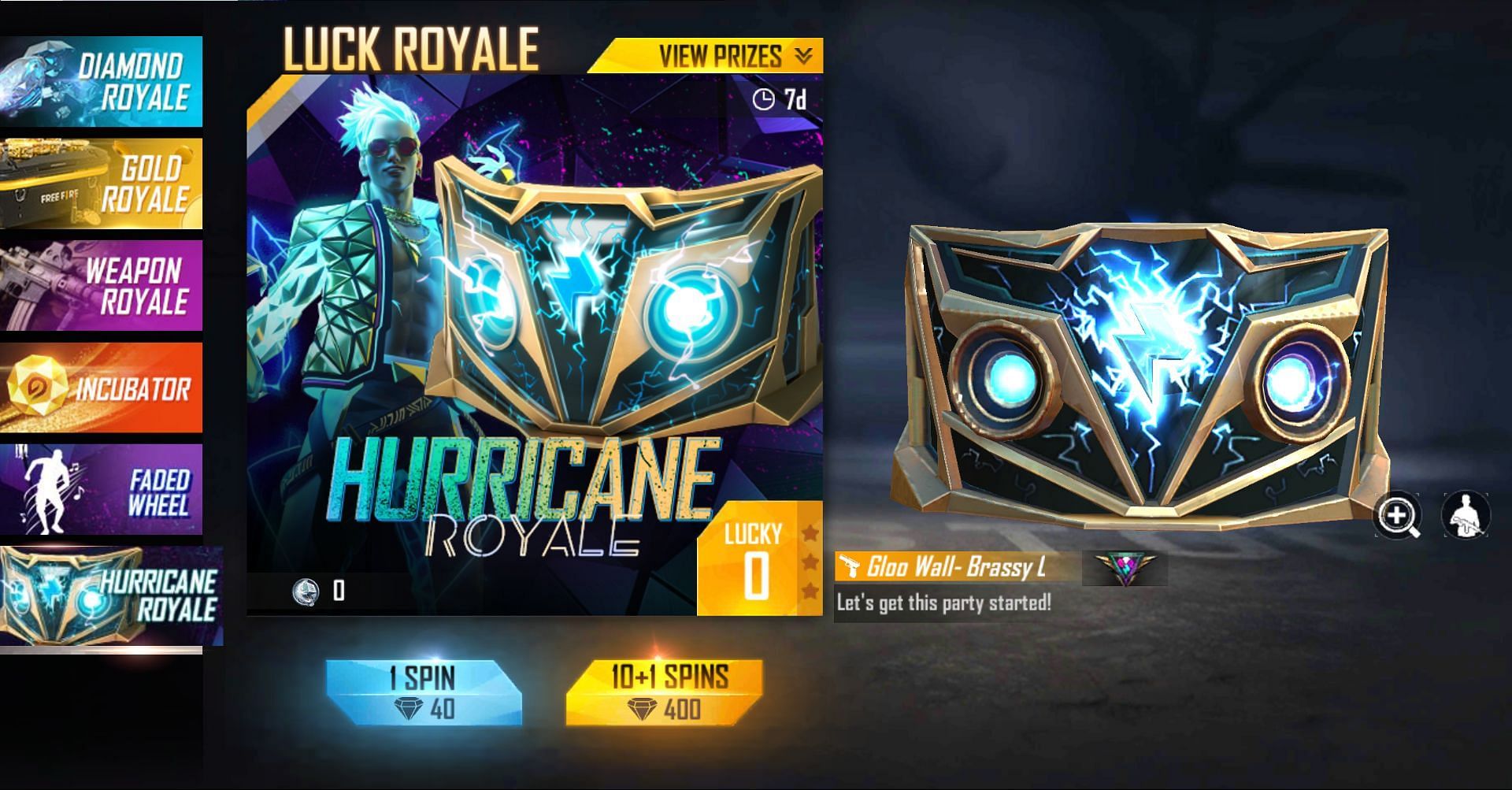 The Hurricane Royale event has started (Image via Garena)