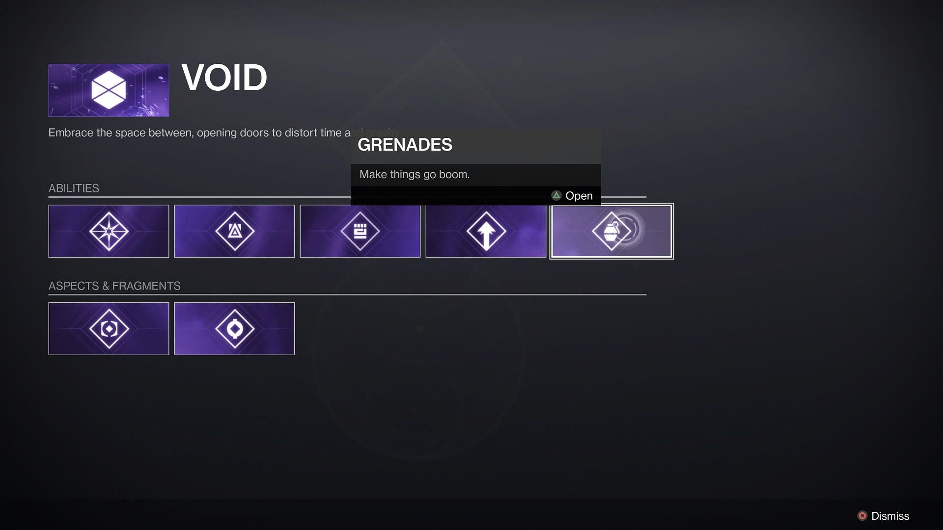 Once inside the Grow Your Light menu, players can select the grenade option in order to unlock the Suppressor Grenade upgrade (Image via Destiny 2 The Witch Queen)
