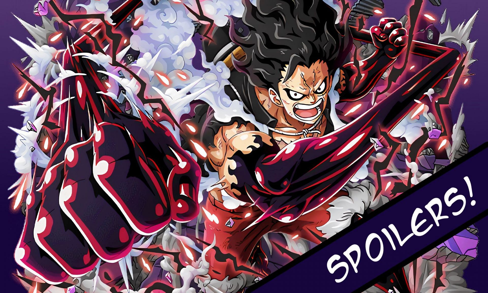 Luffy is giving it all he&#039;s got against Kaido (Image via Sportskeeda)