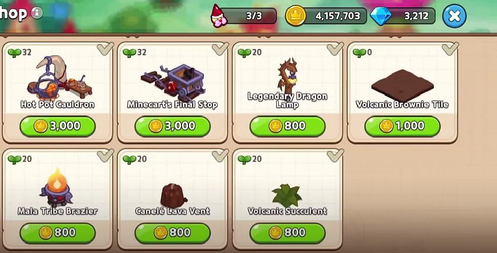 A tile in the game costs 1000 coins (Image via EmmieOink; YouTube)