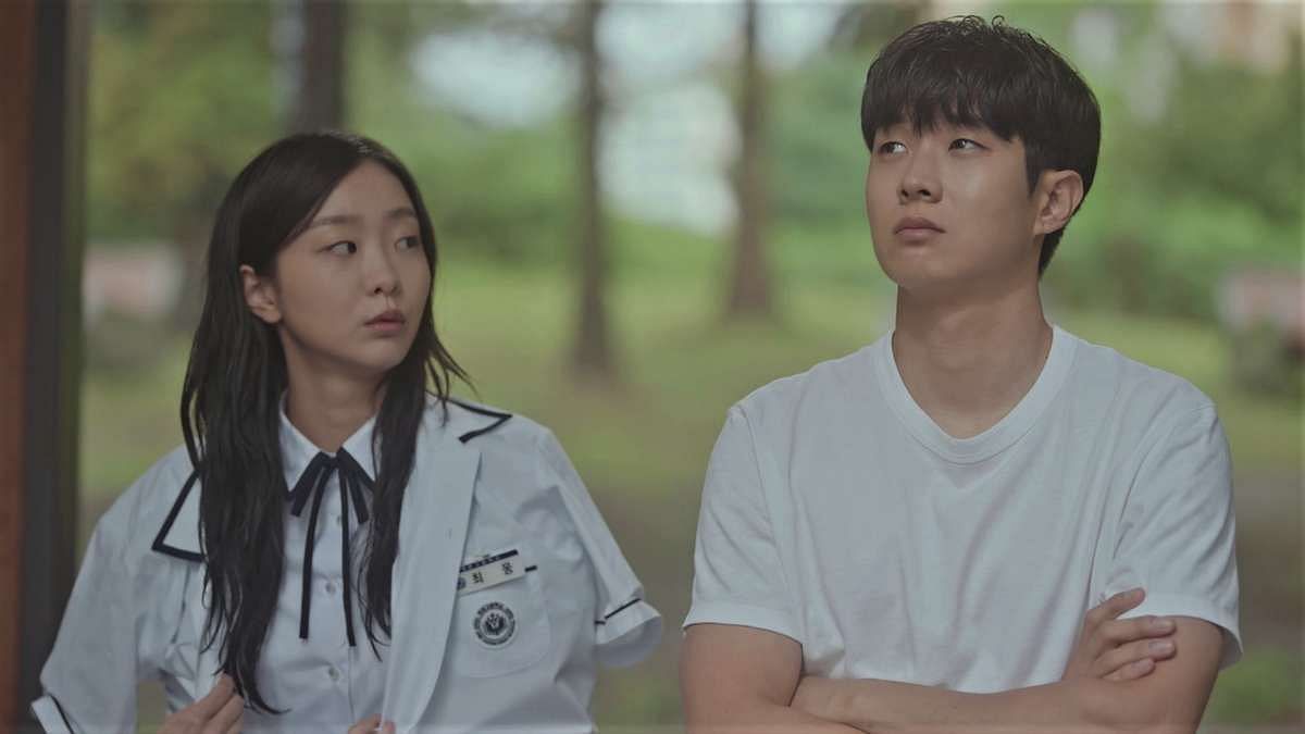 Choi Woo-shik and Kim Da-mi in the romantic drama, Our Beloved Summer (Image via Netflix)