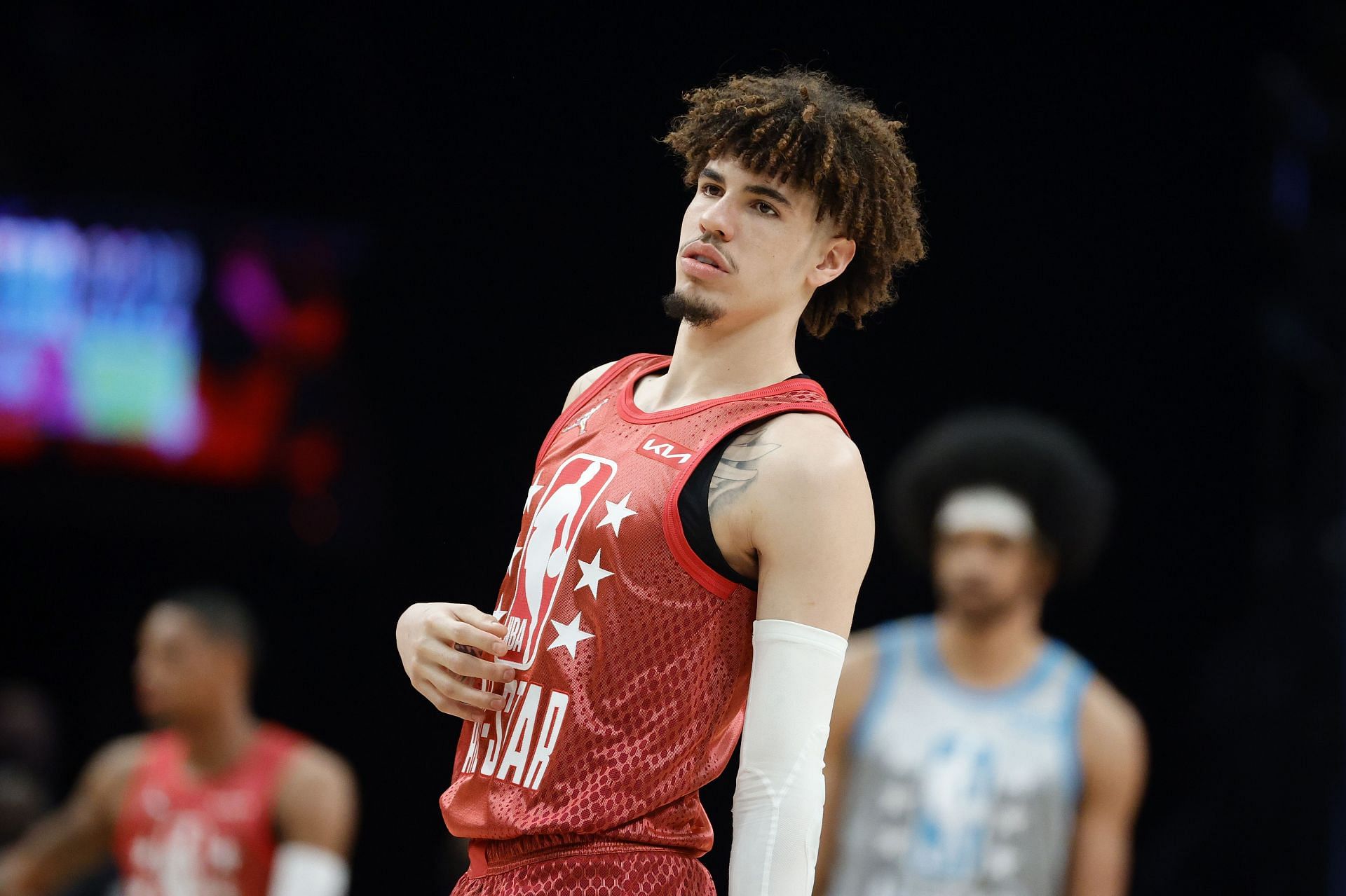 LaMelo Ball in action at the 2022 NBA All-Star Game