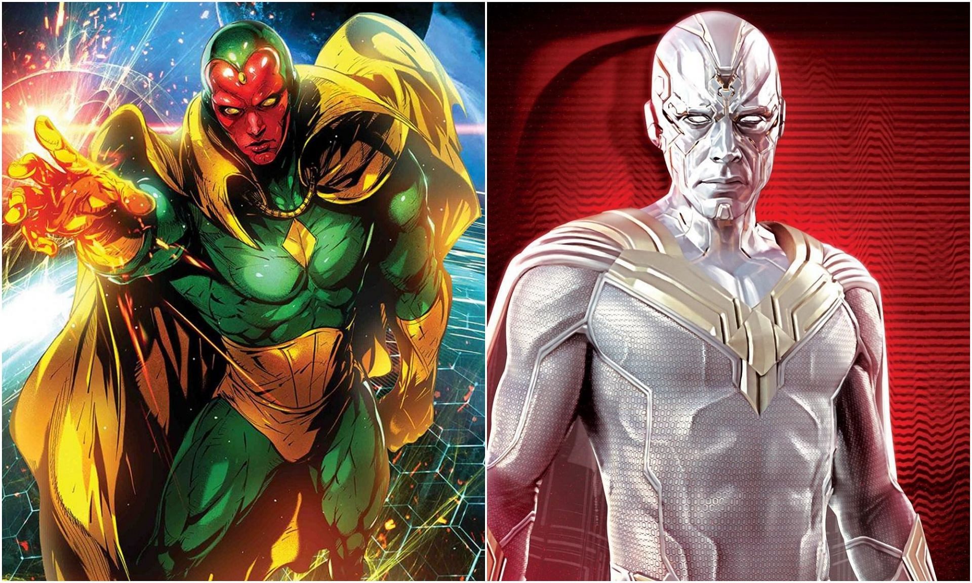 5 alternates of Vision in Marvel Comics (Image via Marvel)